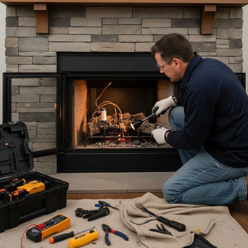 Local Electric Fireplace Repair pros at work